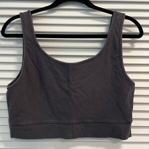 American Eagle Cropped Tank. XL. Washed Black.
